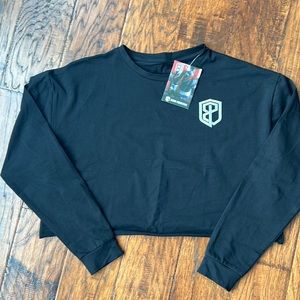 NWT Born Primitive cropped long sleeve tee